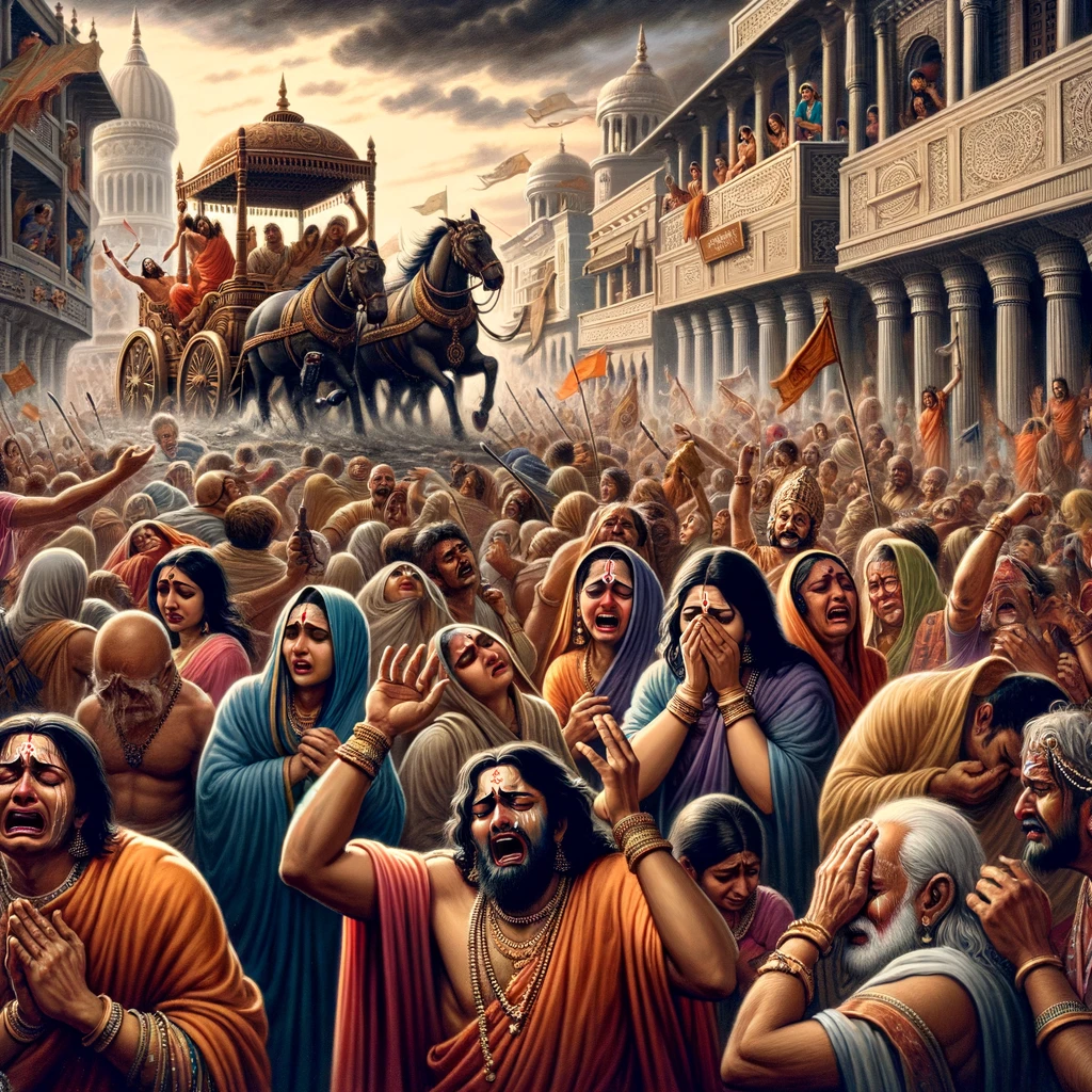 The People of Ayodhya Lament Rama’s Exile